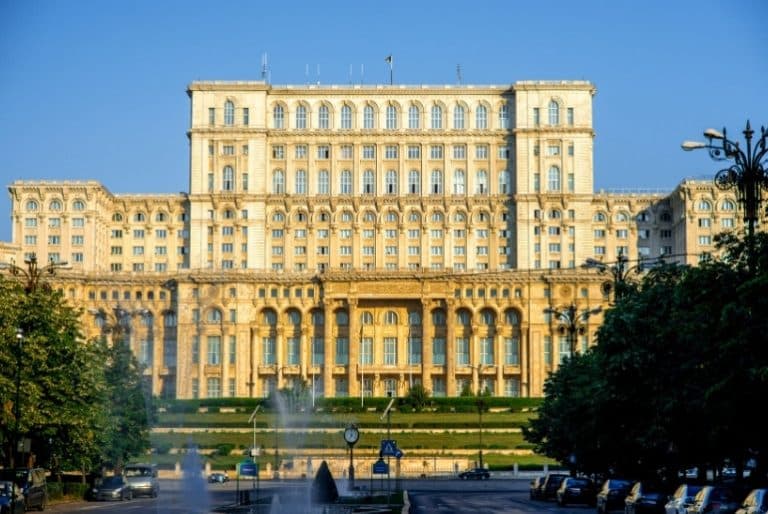 visit the Palace of Parliament in Bucharest